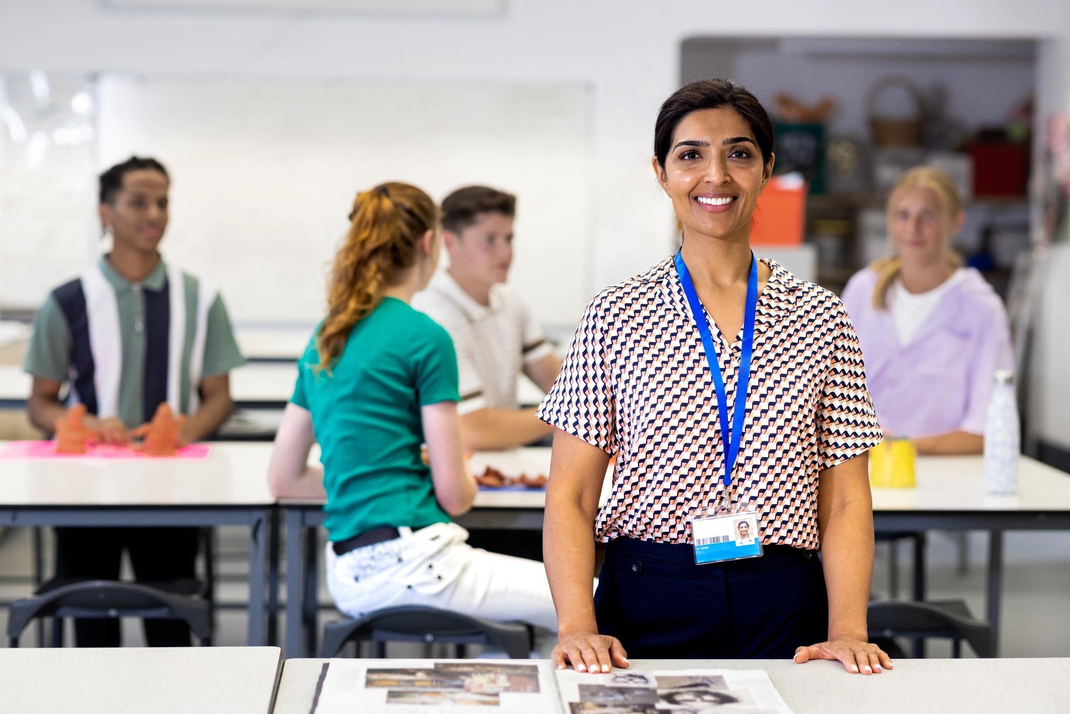 Teacher leading a class