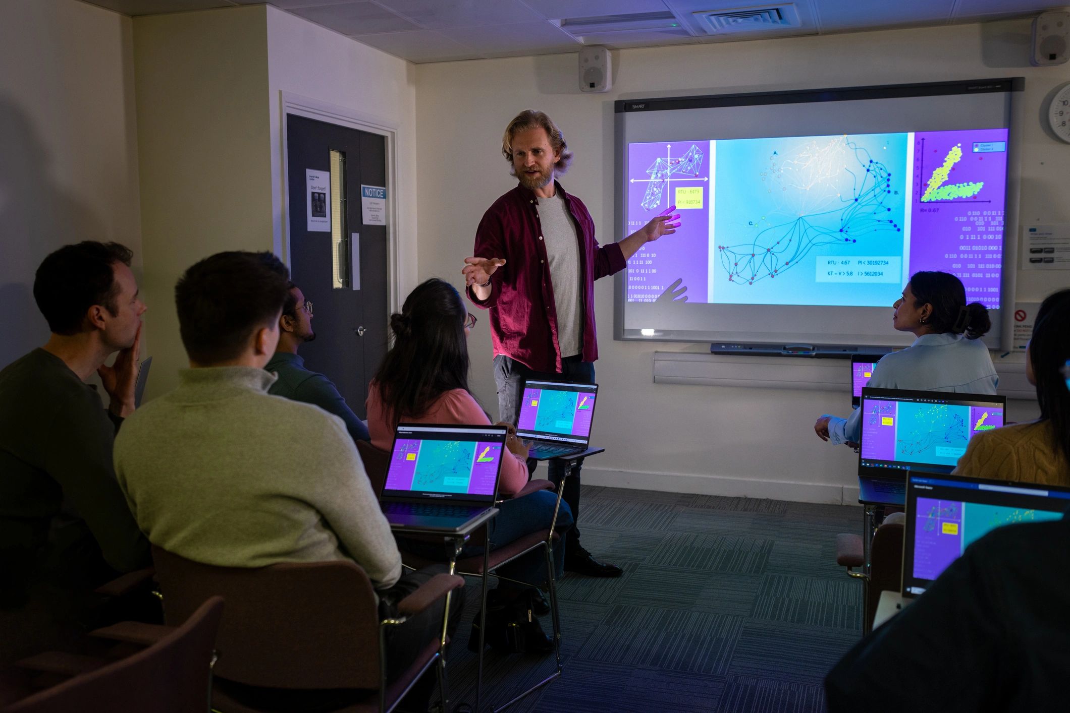 Academic presentation and practical training session